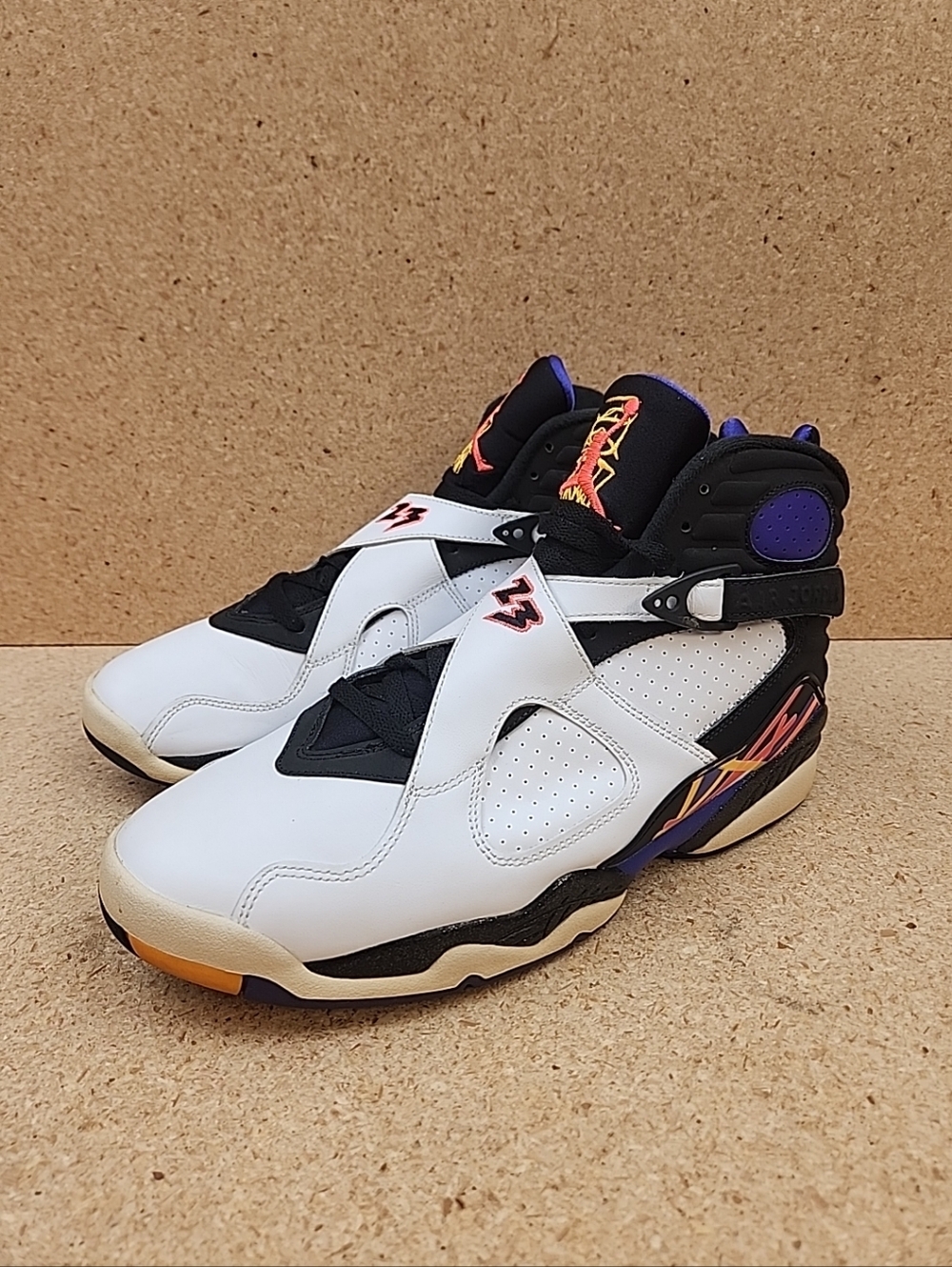 Nike Air Jordan 8 VIII Retro 3 Peat 305381-142 Men's Size 11 NO INSOLES